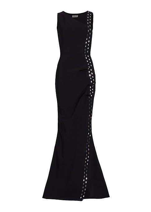 Embellished Asymmetric Gown