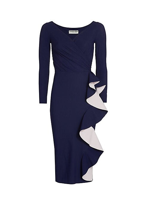 Ruffled Elegance Cocktail Dress