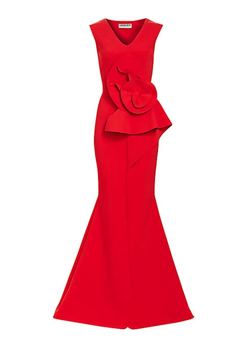 Rosette Waist Body-Con Gown