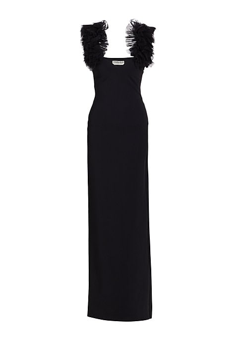 Dreamy Ruffled Evening Gown