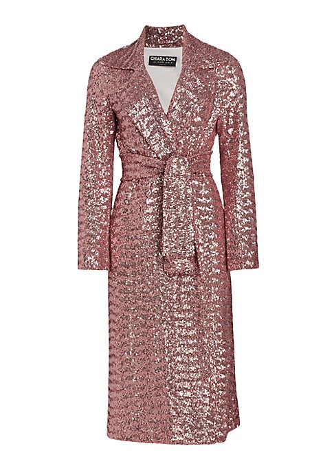 Glamour Wrap Sequin Coat