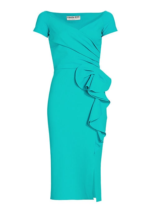 Cascading Ruffle Cocktail Dress