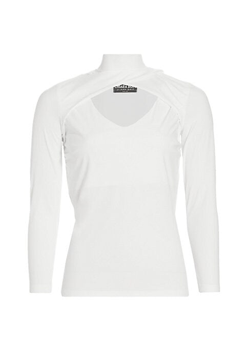 Chic Cutout Mock Top