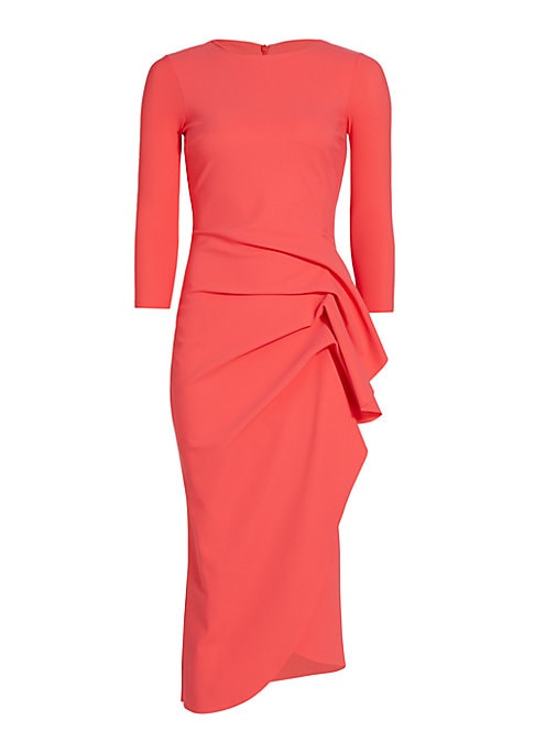 Ruffled Elegance Midi Dress
