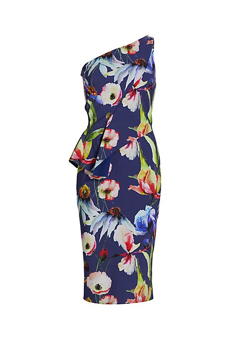 Ruffled Asymmetrical Dress