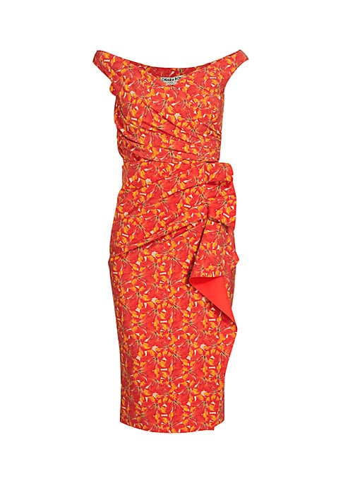 Floral Ruffle Midi Dress
