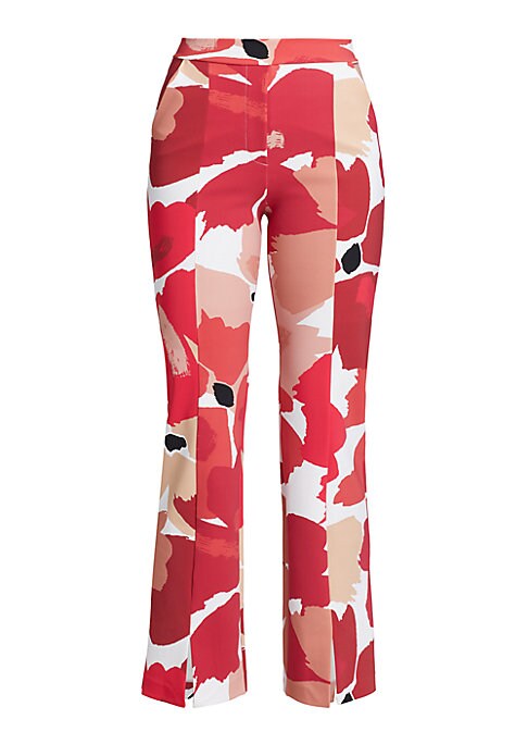 Floral Slit Leg Pants