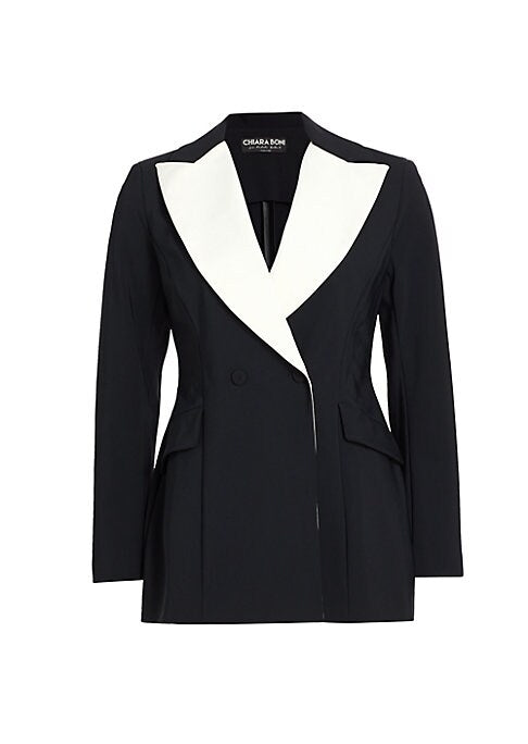 Chic Bi-Color Blazer