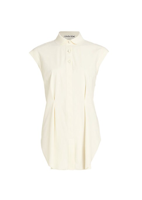 Elegant Pleated Jersey Blouse