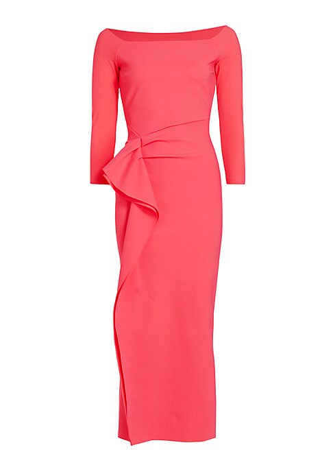 Ruffled Elegance Midi Dress