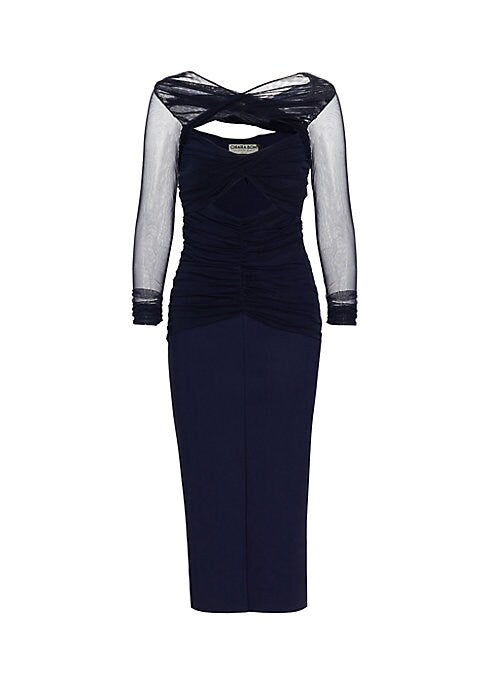 Twisted Elegance Midi Dress