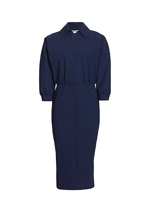 Chic Contrast Midi Dress