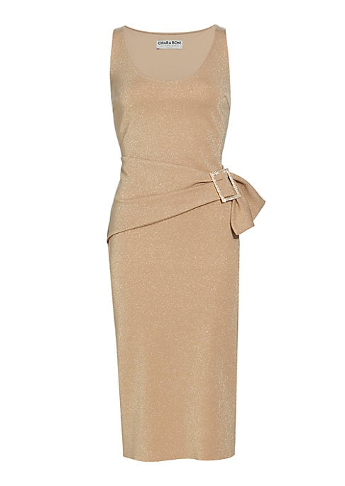 Glamorous Metallic Belt Dress