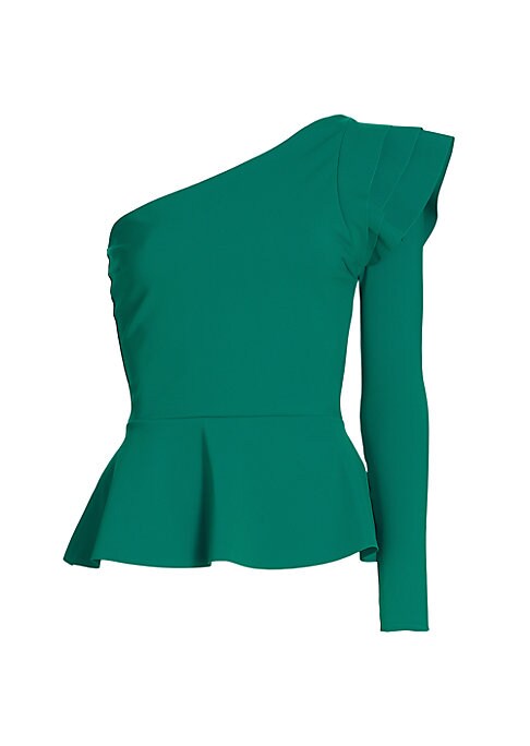 Ruffled One-Sleeve Top