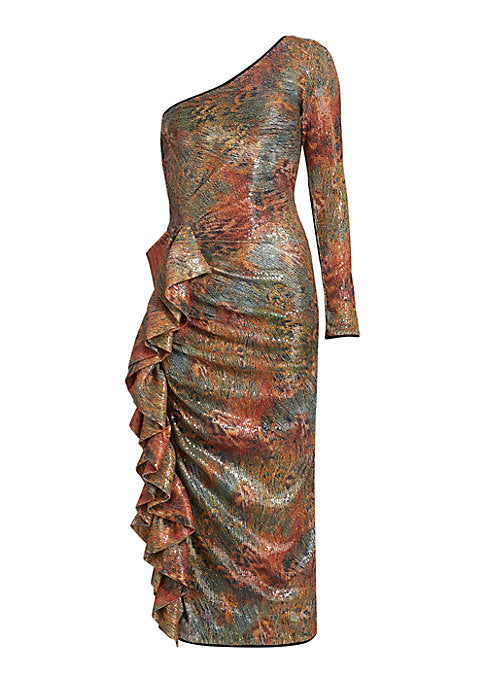 Peacock Sequin Elegance Dress