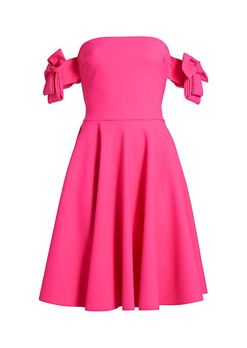 Elegant Bow Midi Dress