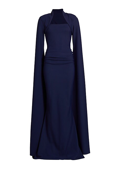 Cape Elegance Gown