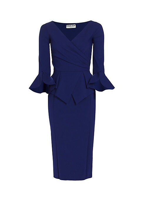 Ruffled Elegance Midi Dress