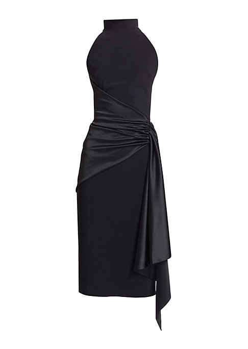 Chic Satin Wrap Dress