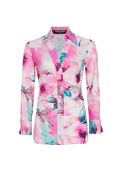 Floral Delight Ruched Top