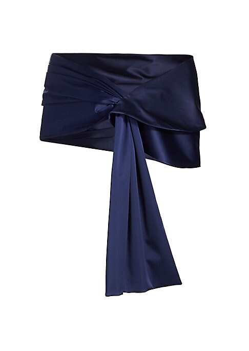 Satin Off-Shoulder Wrap