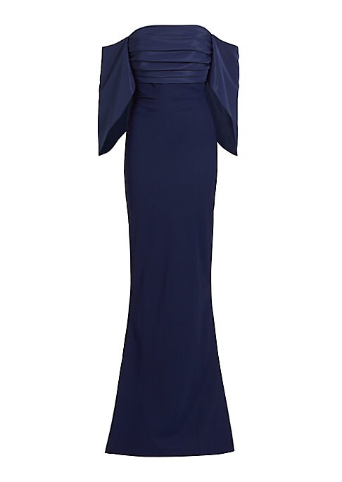 Elegant Satin Off-Shoulder Dress