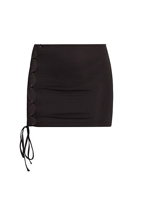 Lace-Up Bodycon Mini