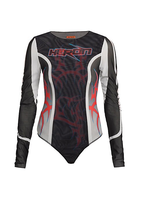 Sheer Moto Bodysuit