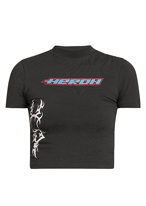 Cropped Moto Graphic Tee
