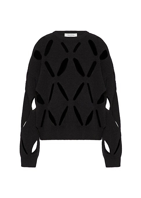 Diamond Stitch Wool Sweater