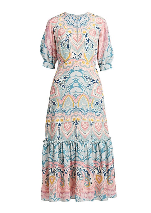 Charming Silk Midi Dress