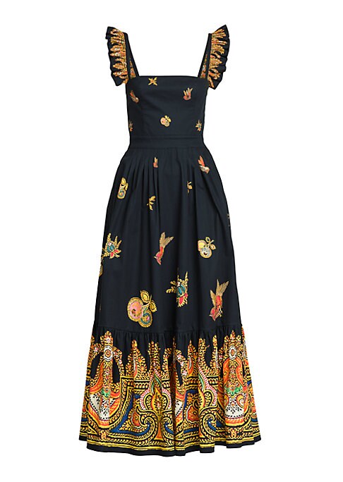 Charming A-Line Paisley Dress