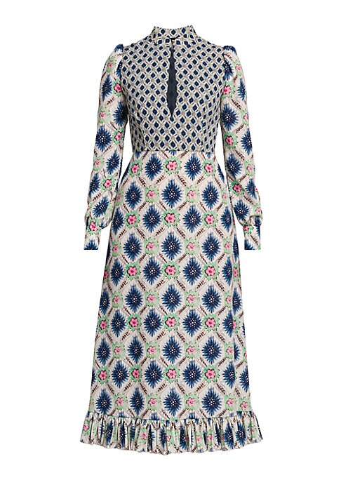 Lattice Elegance Maxi Dress