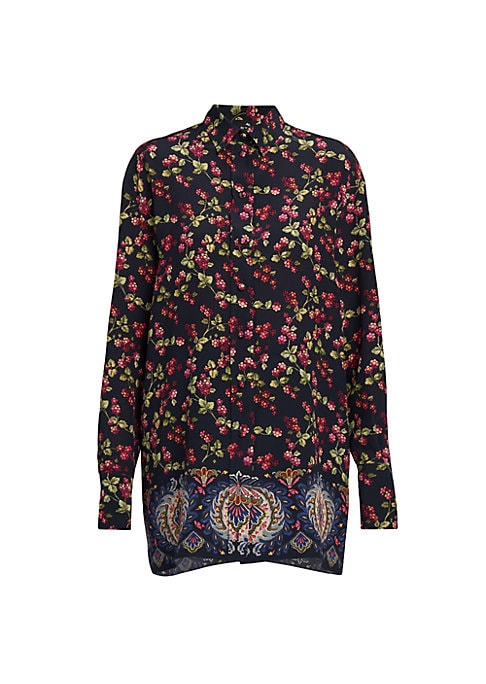 Charming Berry Silk Top