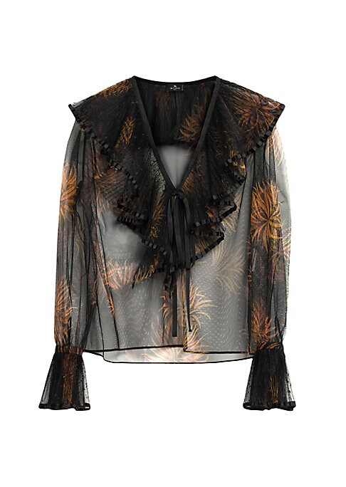 Gauzy Ruffle Bloom Top