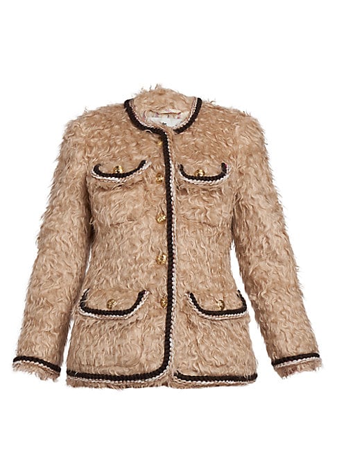 Chic Chain-Trim Jacket