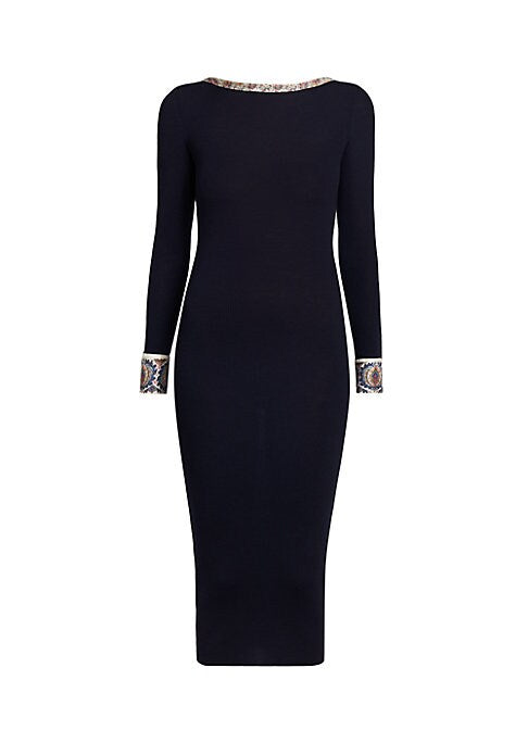 Paisley Elegance Midi Dress