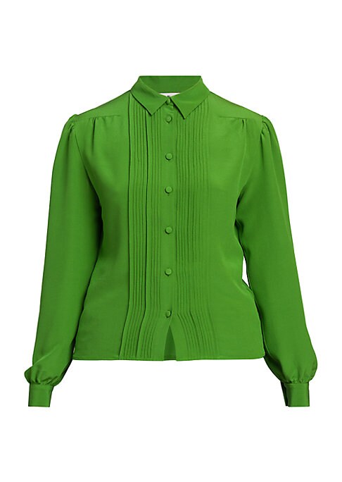 Elegant Silk Pleat Top