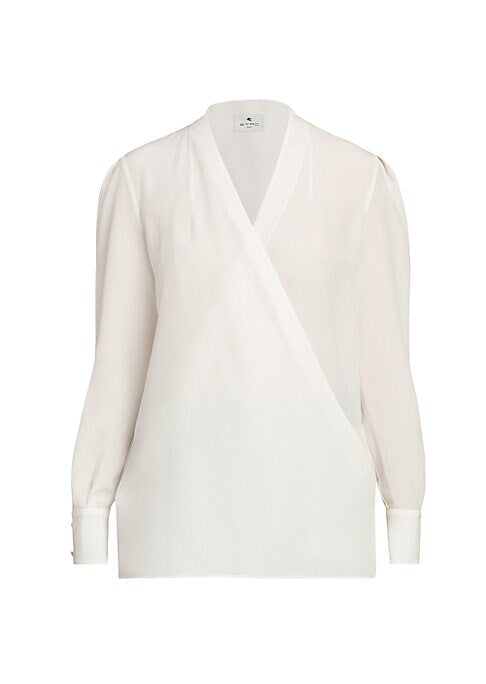 Luxe Wrap Chiffon Top