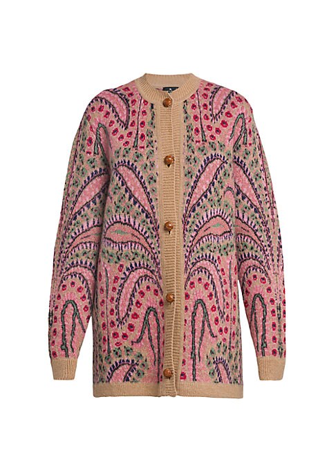 Palm Print Cozy Cardi