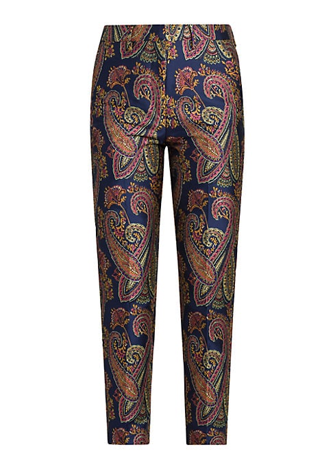 Chic Patterned Tapered Trousers