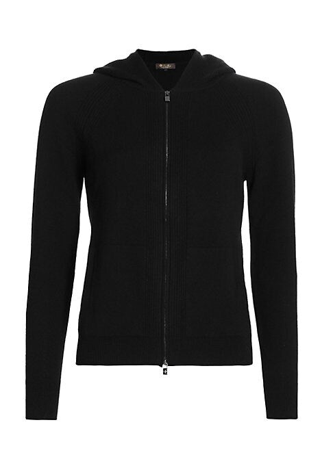 Cozy Ribbed Cashmere Hoodie