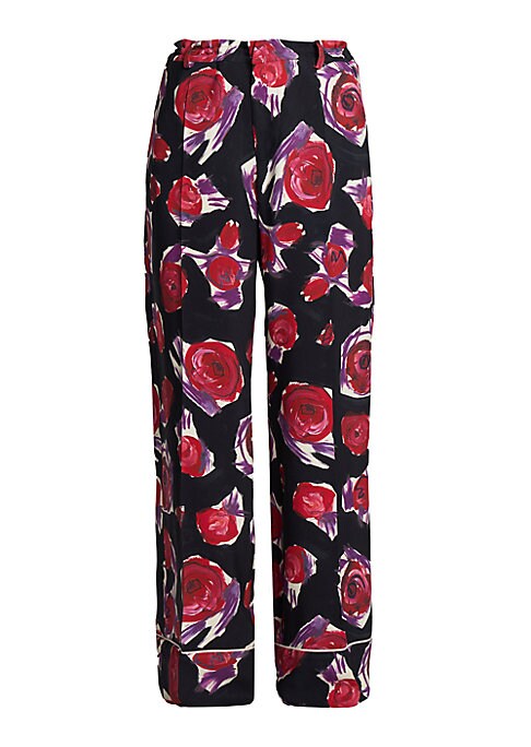 Floral Knit Pants