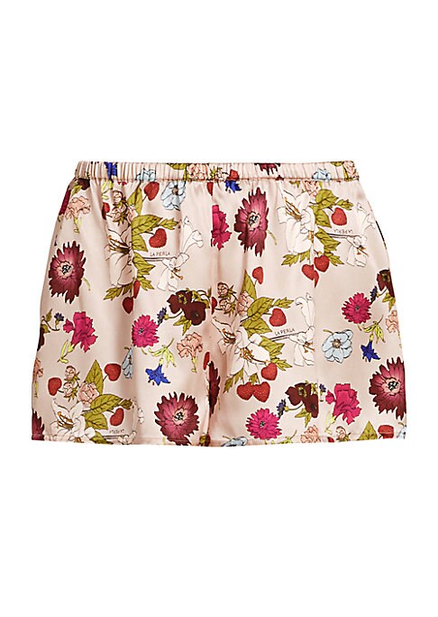 Silky Floral Sleep Shorts