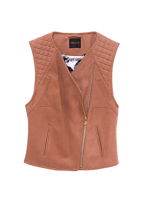 Chic Asymmetrical Moto Vest