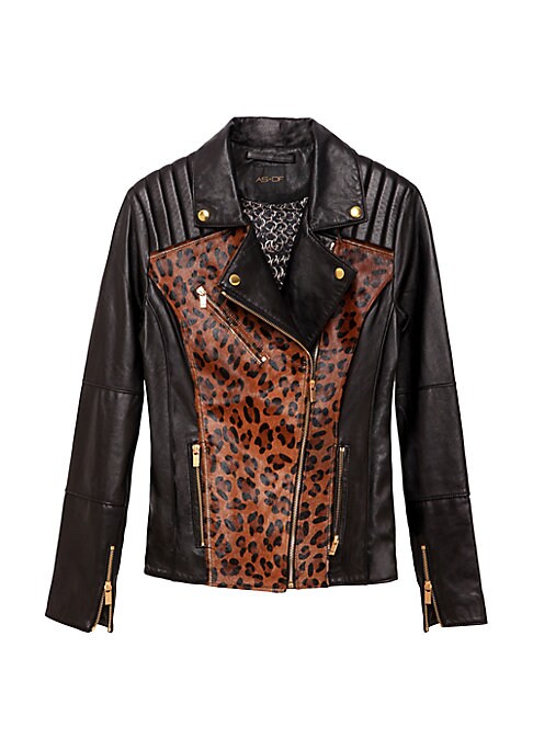 Leopard Luxe Motorcycle Jacket
