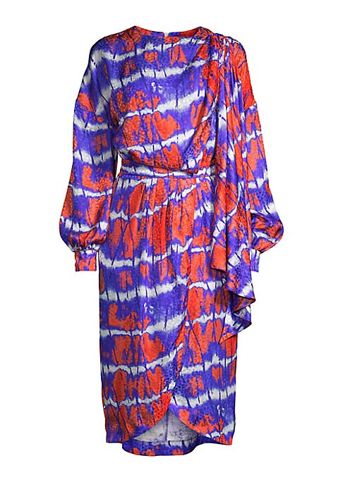 Vibrant Silk Midi Dress