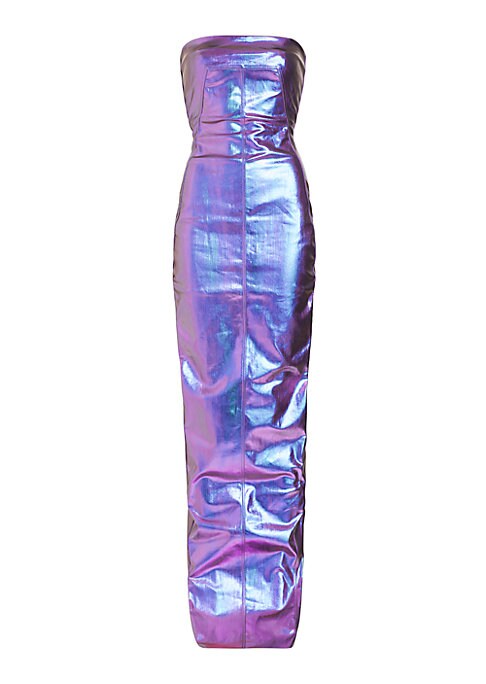 Iridescent Strapless Gown