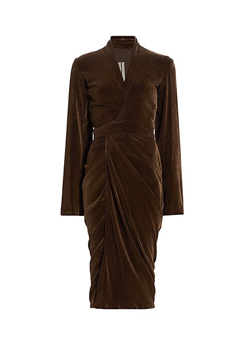 Velvet Wrap Midi Elegance