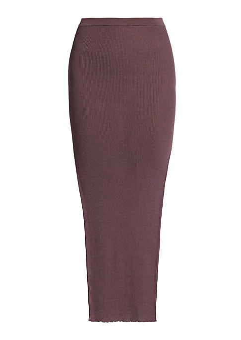 Knit Contrast Skirt